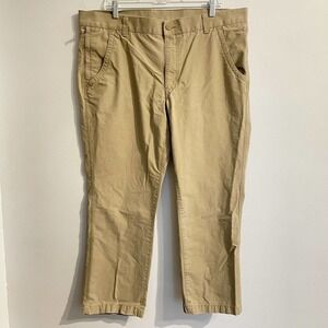 LL Bean 40 x 29 Allagash Pants Khaki 5 Pocket Standard Fit Cotton Canvas…